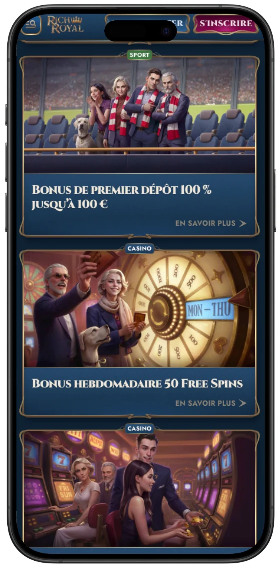 Casino Rich Royal Application Mobile