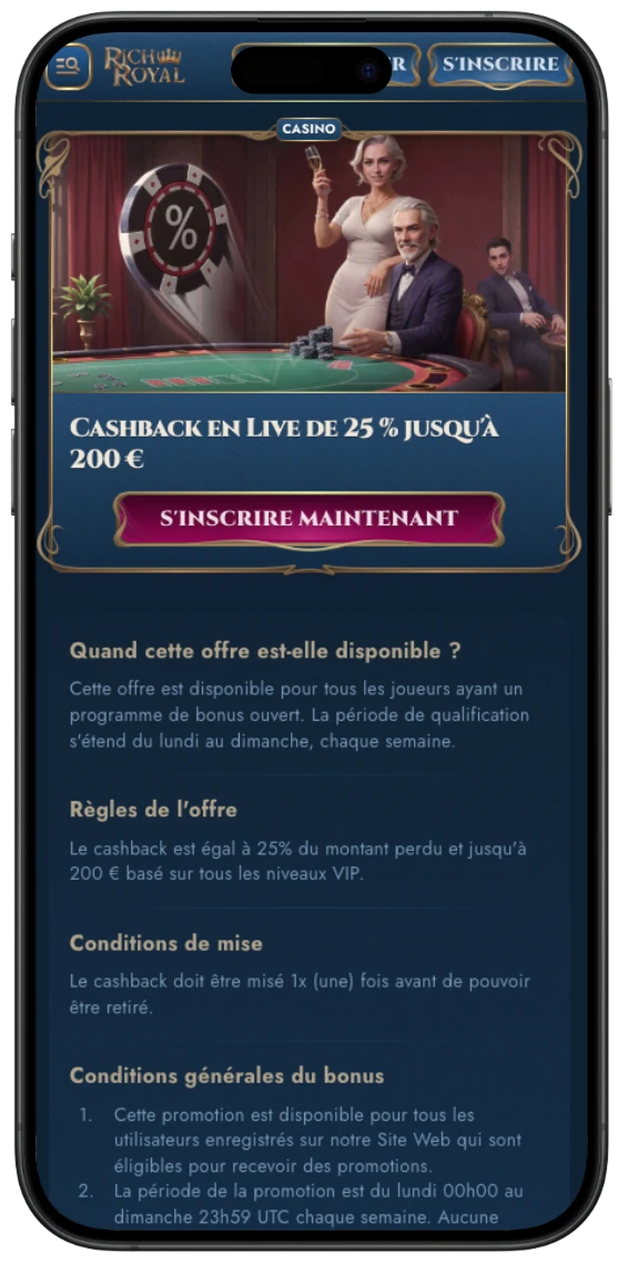 Rich Royal Casino Application Mobile
