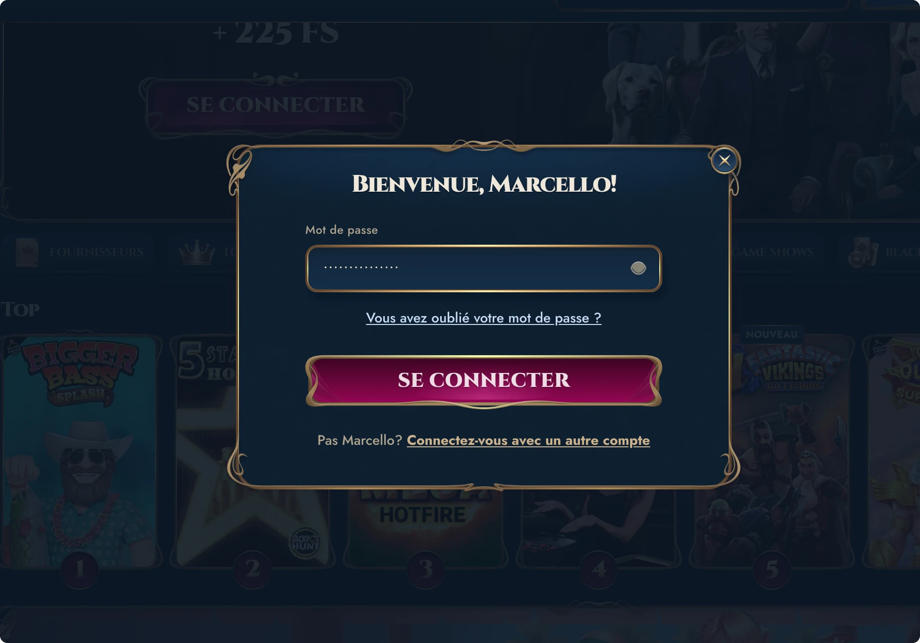 rich royal casino login